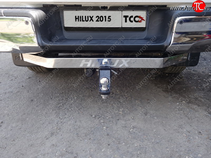 21 549 р. Фаркоп (тягово-сцепное устройство) Exclusive/Black Onyx TCC  Toyota Hilux ( AN20,AN30,  AN120) (2011-2020)  2-ой рестайлинг, дорестайлинг, 1-ый рестайлинг (оцинкованный, шар Е )  с доставкой в г. Владивосток