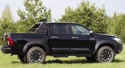 9 999 р. Молдинги дверей RA (комплект)  Toyota Hilux  AN120 (2016-2020) дорестайлинг (Поверхность глянец (под окраску), Неокрашенные)  с доставкой в г. Владивосток. Увеличить фотографию 5