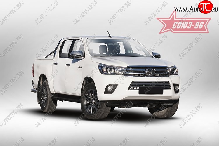 7 289 р. Декоративный элемент воздухозаборника Souz-96 (d16) Toyota Hilux AN120 дорестайлинг (2016-2020)  с доставкой в г. Владивосток