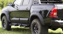 3 499 р. Брызговики под расширители колесных арок с выносом 50 мм RA Toyota Hilux AN120 дорестайлинг (2016-2020)  с доставкой в г. Владивосток. Увеличить фотографию 4