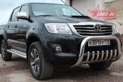 Защита переднего бампера Souz-96 (d76) Toyota Hilux AN20,AN30  2-ой рестайлинг (2011-2016)