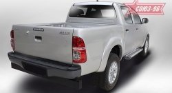 9 899 р. Пороги из алюминиевого профиля Souz-96 Toyota Hilux AN20,AN30  2-ой рестайлинг (2011-2016)  с доставкой в г. Владивосток. Увеличить фотографию 2