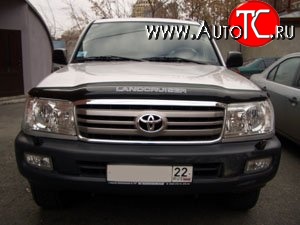 3 689 р. Дефлектор капота NovLine Toyota Land Cruiser 100 2-ой рестайлинг (2005-2007)  с доставкой в г. Владивосток