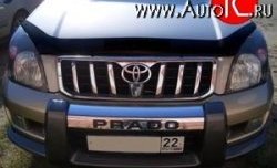 3 689 р. Дефлектор капота NovLine Toyota Land Cruiser Prado J120 (2002-2009)  с доставкой в г. Владивосток. Увеличить фотографию 1