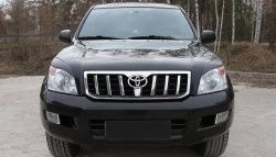 1 249 р. Реснички RA на фары Toyota Land Cruiser Prado J120 (2002-2009) (Неокрашенные)  с доставкой в г. Владивосток. Увеличить фотографию 3