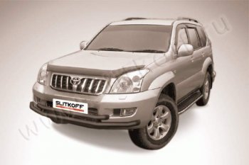 Защита переднего бампер Slitkoff Toyota Land Cruiser Prado J120 (2002-2009)