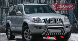 Защита переднего бампера нижняя Souz-96 Toyota Land Cruiser Prado J120 (2002-2009)