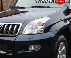 Прозрачная защита передних фар Novline Toyota Land Cruiser Prado J120 (2002-2009)