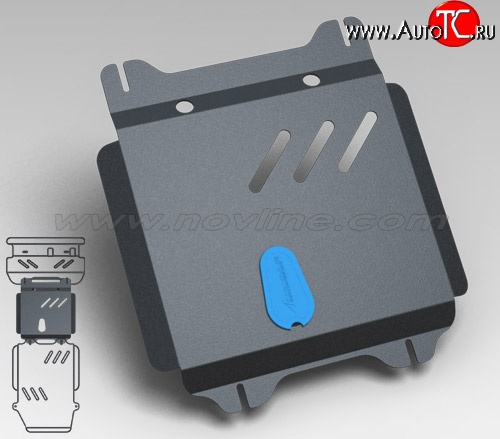 2 779 р. Защита коробки передач Novline (3.5/4.0, АКПП, 3 мм) Toyota Land Cruiser Prado J120 (2002-2009)  с доставкой в г. Владивосток