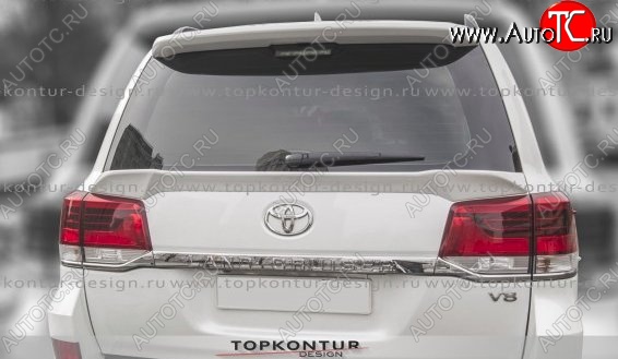 8 149 р. Спойлер TopKontur Design (нижний) Toyota Land Cruiser 200 1-ый рестайлинг (2012-2015) (Неокрашенный)  с доставкой в г. Владивосток