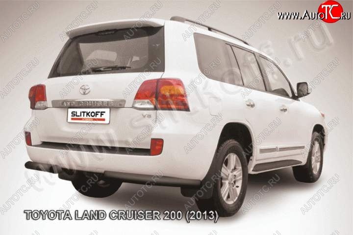 10 999 р. Уголки d76  Toyota Land Cruiser  200 (2012-2015) 1-ый рестайлинг (Цвет: серебристый)  с доставкой в г. Владивосток