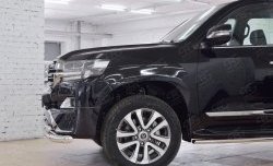 27 599 р. Защита переднего бампера (2 трубыØ76 и 63 мм, нержавейка) SLITKOFF  Toyota Land Cruiser  200 (2015-2021) 2-ой рестайлинг  с доставкой в г. Владивосток. Увеличить фотографию 4