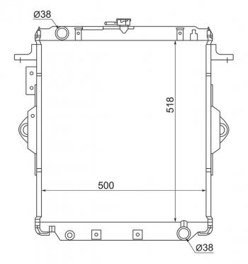 14 999 р. Радиатор двигателя SAT  Toyota Land Cruiser  J70 (1984-2004) 5 дв. дорестайлинг, 3 дв. 2-ой рестайлинг  с доставкой в г. Владивосток. Увеличить фотографию 1