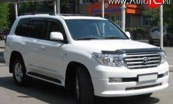 17 299 р. Накладка Goldman на передний бампер Toyota Land Cruiser 200 дорестайлинг (2007-2012) (Неокрашенная)  с доставкой в г. Владивосток. Увеличить фотографию 2