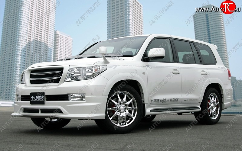 16 649 р. Накладка на передний бампер JAOS Toyota Land Cruiser 200 дорестайлинг (2007-2012) (Неокрашенная)  с доставкой в г. Владивосток