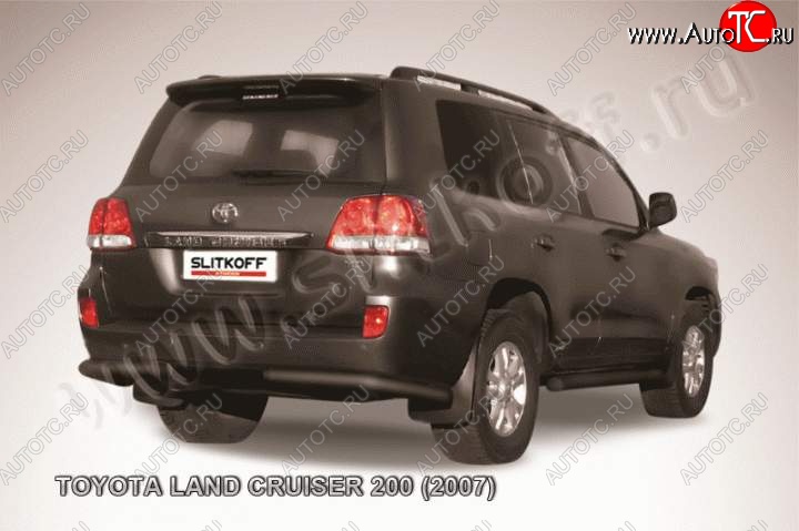 10 999 р. Уголки d76  Toyota Land Cruiser  200 (2007-2012) дорестайлинг (Цвет: серебристый)  с доставкой в г. Владивосток