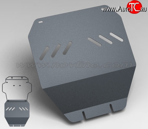 1 169 р. Защита коробки передач Novline (2008-2009) (4.7/4.5, АКПП, 3 мм)  Toyota Land Cruiser  200 (2007-2012) дорестайлинг  с доставкой в г. Владивосток