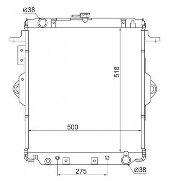 Радиатор двигателя SAT Toyota (Тойота) Land Cruiser (Лэнд)  78 (1990-1996) 78