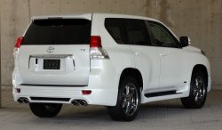 14 099 р. Пластиковые пороги Mz SPEED Toyota Land Cruiser Prado J150 дорестайлинг (2009-2013)  с доставкой в г. Владивосток. Увеличить фотографию 2