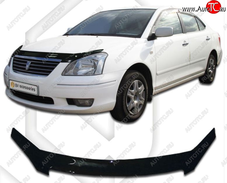 2 079 р. Дефлектор капота CA-Plastiс  Toyota Premio  T240 (2001-2007) дорестайлинг, рестайлинг (Classic черный, Без надписи)  с доставкой в г. Владивосток