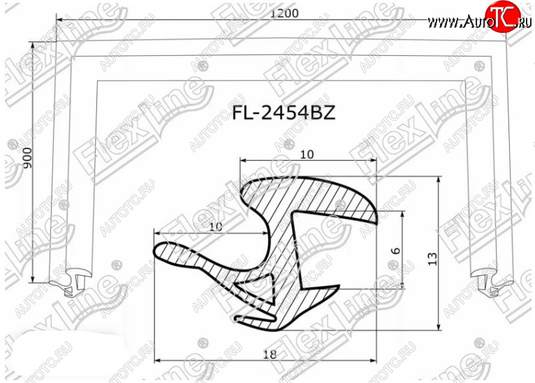 2 599 р. Молдинг лобового стекла FlexLine  Toyota Prius  XW20 (2003-2011) дорестайлинг, рестайлинг  с доставкой в г. Владивосток