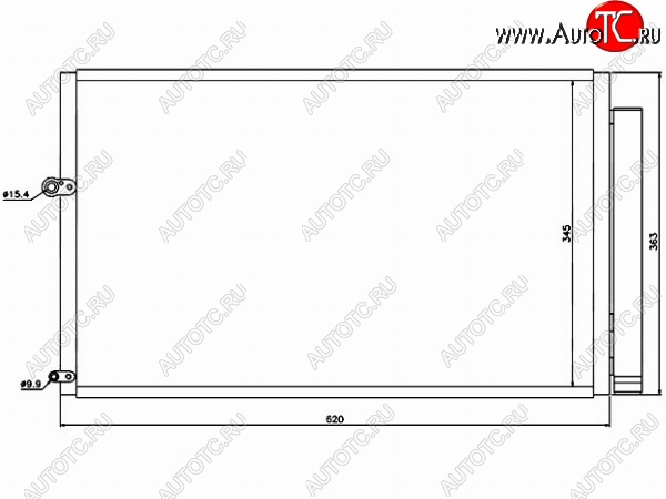 6 799 р. Радиатор кондиционера SAT  Toyota Prius  XW20 (2003-2011) дорестайлинг, рестайлинг  с доставкой в г. Владивосток