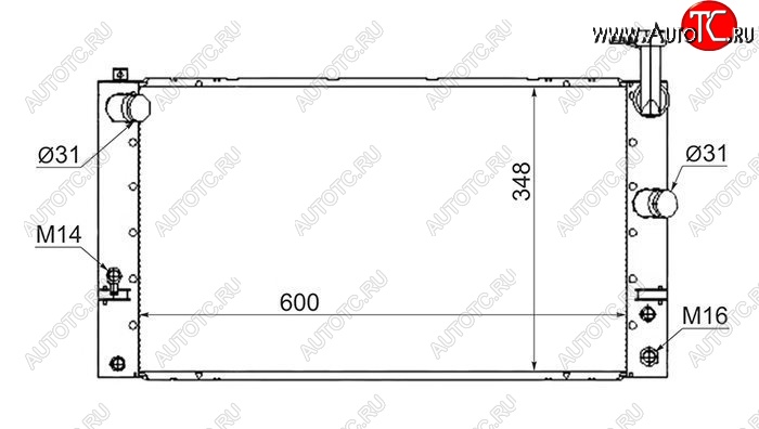 10 349 р. Радиатор двигателя SAT  Toyota Prius  XW20 (2003-2011) дорестайлинг, рестайлинг  с доставкой в г. Владивосток