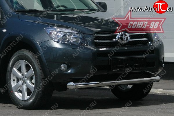 11 159 р. Защита переднего бампера одинарная Souz-96 (d76) Toyota RAV4 XA305 5 дв. дорестайлинг (2005-2009)  с доставкой в г. Владивосток