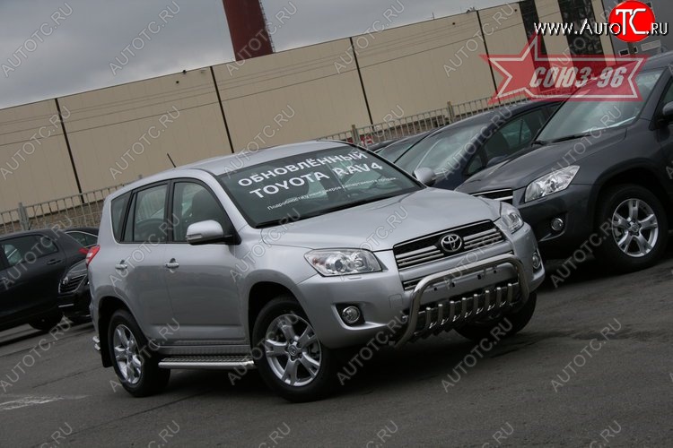 17 279 р. Защита переднего бампера Souz-96 (d60) Toyota RAV4 XA30 5 дв. 1-ый рестайлинг (2008-2010)  с доставкой в г. Владивосток