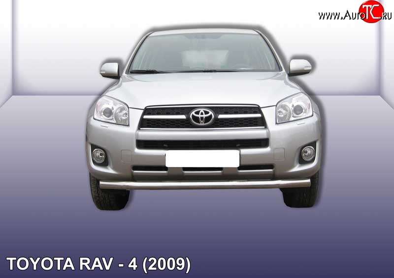 13 499 р. Одинарная защита переднего бампера диаметром 76 мм Slitkoff Toyota RAV4 XA30 5 дв. 1-ый рестайлинг (2008-2010) (Цвет: нержавеющая полированная сталь)  с доставкой в г. Владивосток