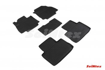 Коврики в салон SeiNtex (резина, высокий бортик) Toyota RAV4  XA50 (2018-2025) 5 дв. дорестайлинг (Механическая коробка передач)