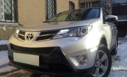 1 469 р. Сетка верхнего воздухозаборника переднего бампера Russtal  Toyota RAV4  XA40 (2012-2015) 5 дв. дорестайлинг (черная)  с доставкой в г. Владивосток. Увеличить фотографию 3