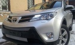 1 539 р. Сетка верхнего воздухозаборника переднего бампера Russtal  Toyota RAV4  XA40 (2012-2015) 5 дв. дорестайлинг (хром)  с доставкой в г. Владивосток. Увеличить фотографию 3