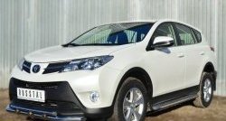 26 399 р. Широкая защита порогов SLITKOFF  Toyota RAV4  XA40 (2012-2015) 5 дв. дорестайлинг  с доставкой в г. Владивосток. Увеличить фотографию 3