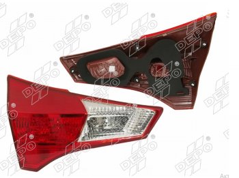 7 549 р. Левый фонарь в крышку багажника DEPO Toyota RAV4 XA40 5 дв. дорестайлинг (2012-2015)  с доставкой в г. Владивосток. Увеличить фотографию 1