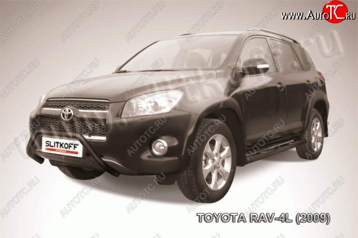 17 899 р. Кенгурятник d57 мини  Toyota RAV4  XA30 (2009-2010) 5 дв. удлиненный 1-ый рестайлинг (Цвет: серебристый)  с доставкой в г. Владивосток