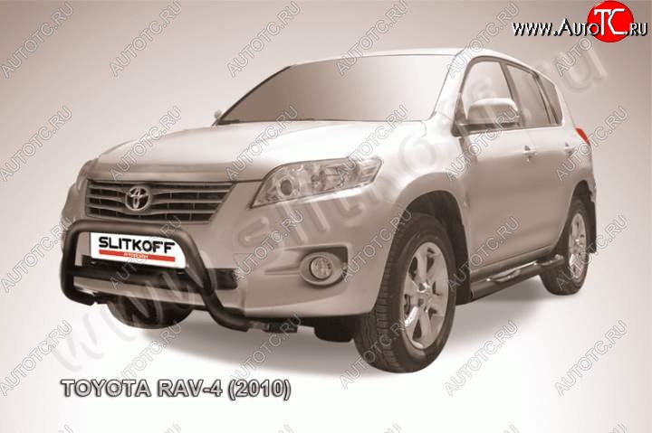 16 999 р. Кенгурятник d57 низкий  Toyota RAV4  XA30 (2010-2013) 5 дв. 2-ой рестайлинг, 5 дв. удлиненный 2-ой рестайлинг (Цвет: серебристый)  с доставкой в г. Владивосток