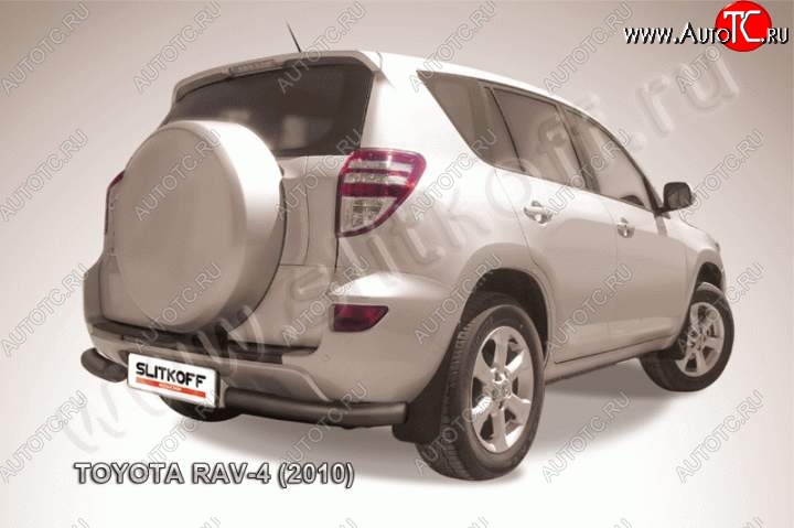 7 499 р. Уголки d76 Toyota RAV4 XA30 5 дв. удлиненный 2-ой рестайлинг (2010-2013) (Цвет: серебристый)  с доставкой в г. Владивосток