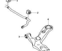 389 р. Полиуретановая втулка стабилизатора передней подвески (левая) Точка Опоры (22,2 мм) Toyota RAV4 XA305 5 дв. дорестайлинг (2005-2009)  с доставкой в г. Владивосток. Увеличить фотографию 2
