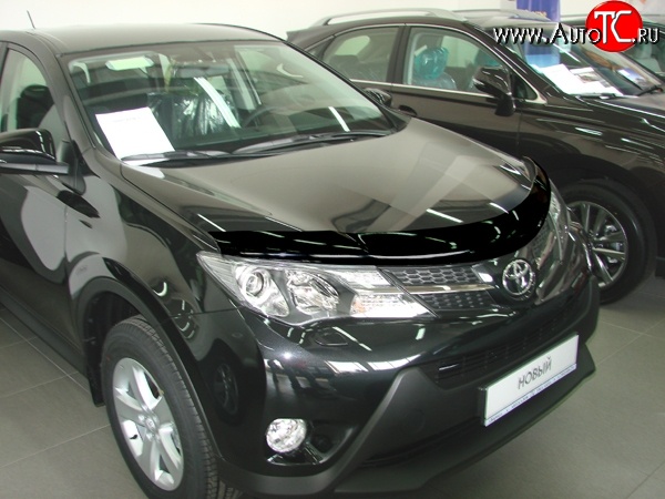 3 199 р. Дефлектор капота NovLine  Toyota RAV4  XA40 (2012-2015) 5 дв. дорестайлинг  с доставкой в г. Владивосток