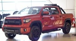 1 099 р. Реснички на фары RA  Toyota Tundra  XK50 (2013-2024) 2-ой рестайлинг (Неокрашенные)  с доставкой в г. Владивосток. Увеличить фотографию 3