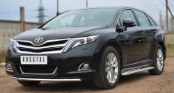 12 999 р. Одинарная защита переднего бампера диаметром 42 мм SLITKOFF Toyota Venza GV10 рестайлинг (2012-2016)  с доставкой в г. Владивосток. Увеличить фотографию 4