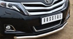 14 999 р. Одинарная защита переднего бампера диаметром 63 мм SLITKOFF  Toyota Venza  GV10 (2012-2016) рестайлинг  с доставкой в г. Владивосток. Увеличить фотографию 2