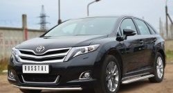 26 999 р. Широкая защита порогов SLITKOFF Toyota Venza GV10 рестайлинг (2012-2016)  с доставкой в г. Владивосток. Увеличить фотографию 3