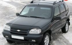 5 299 р. Рейлинги АПС L Chevrolet Niva 2123 дорестайлинг (2002-2008) (Башмак черный, рейлинг серый)  с доставкой в г. Владивосток. Увеличить фотографию 2