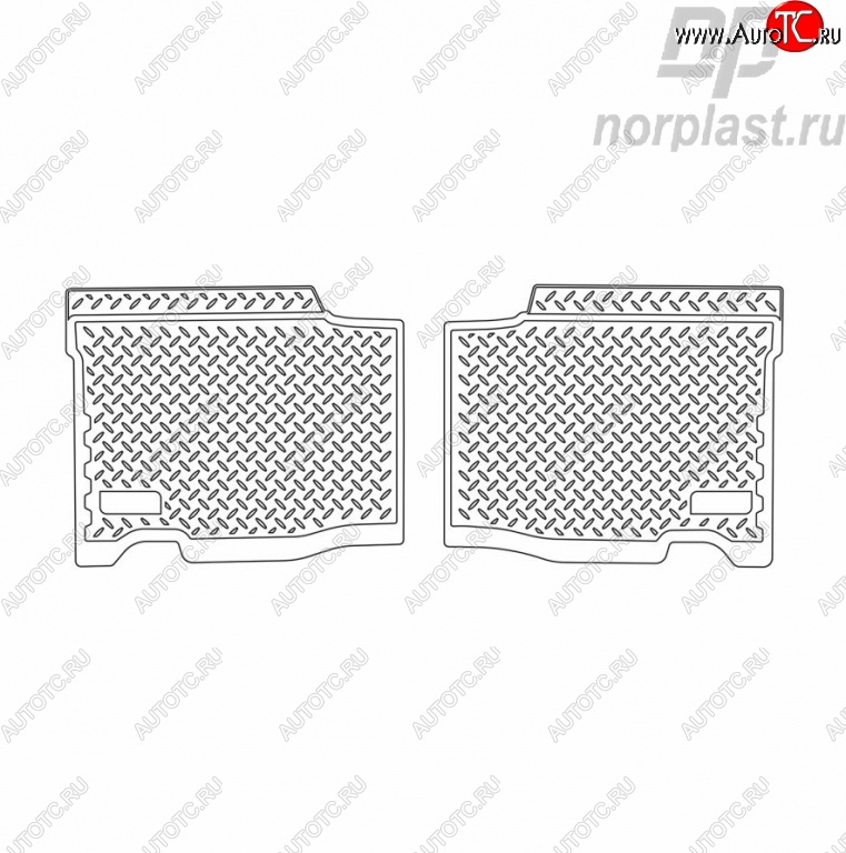 999 р. Комплект ковриков в салон 2005-2013 г.в. Norplast (длинные задние)  Уаз Патриот ( 3163 5 дв.,  Спорт,  3163 5-дв.) (2005-2024) дорестайлинг, 1-ый рестайлинг, 2-ой рестайлинг  с доставкой в г. Владивосток