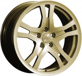 14 599 р. Кованый диск Slik classik R17x7.5 Золотой (G) 7.5x17 Cadillac CTS седан (2002-2007) 5x115.0xDIA70.3xET40.0 (Цвет: G). Увеличить фотографию 1