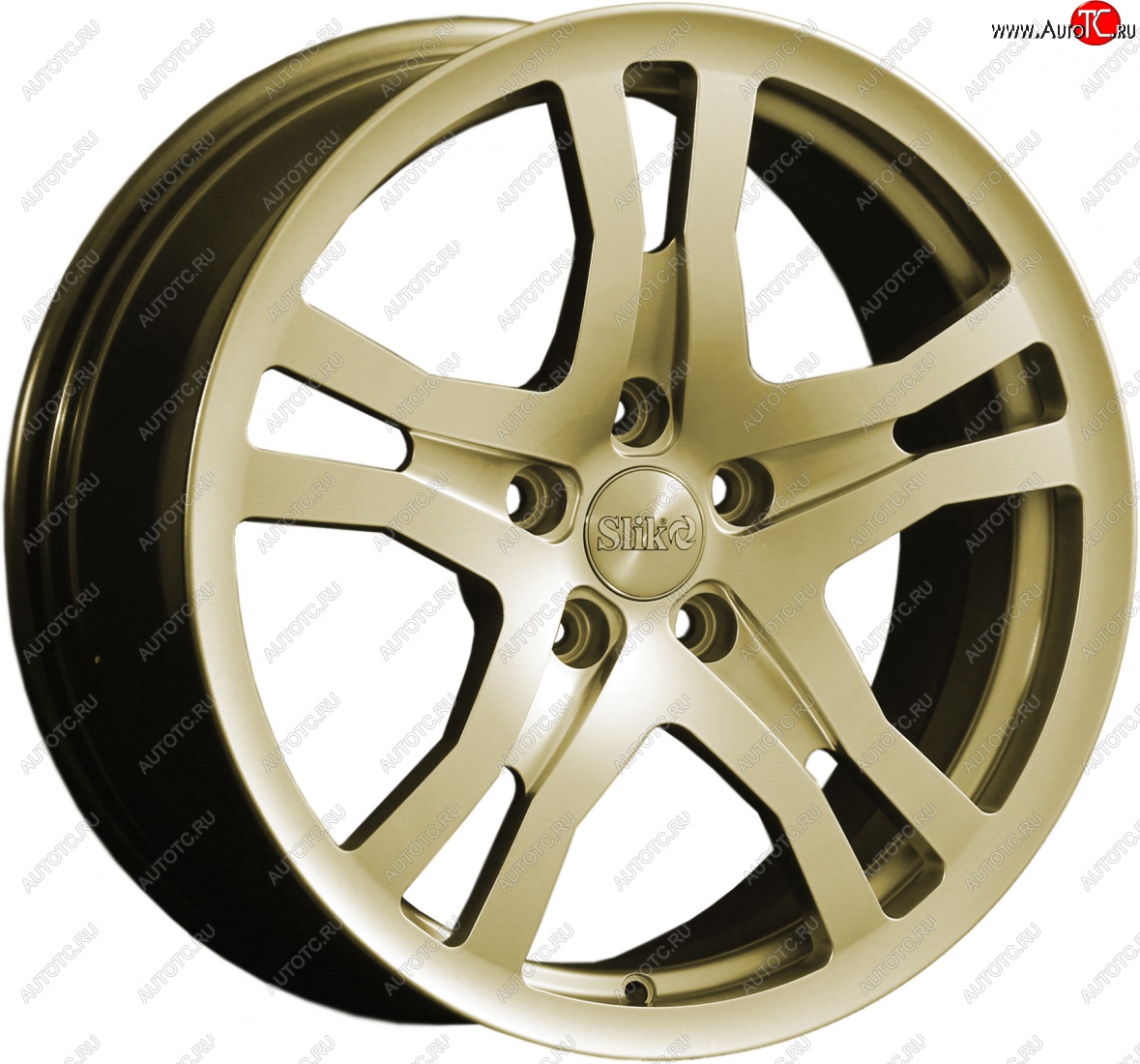 14 599 р. Кованый диск Slik classik R17x7.5 Золотой (G) 7.5x17 Cadillac CTS седан (2002-2007) 5x115.0xDIA70.3xET40.0 (Цвет: G)