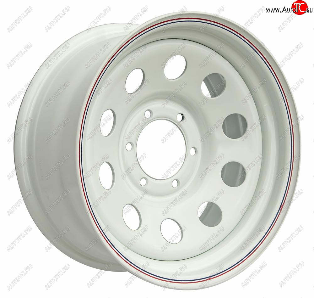 8 449 р. Штампованый диск OFF-ROAD Wheels (стальной усиленный, круг - белый). 8.0 x 17  Nissan Safari  Y61 (1997-1999), Toyota FJ-Cruiser (2006-2018)  с доставкой в г. Владивосток