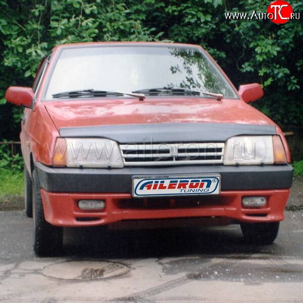 499 р. Накладка на передний бампер Aileron Лада 2109 (1987-2004) (Неокрашенная)  с доставкой в г. Владивосток